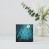 maanverlichte magie vierkante visitekaartje (Staand voorkant)