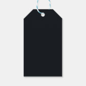 Maanverlichte Masquerade Elegante Favor Tag Cadeaulabel (Achterkant)