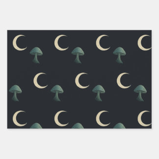 Maanverlichte Masquerade Elegante Halloween Inpakpapier Vel