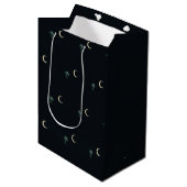 Maanverlichte Masquerade Elegante Halloween Medium Cadeauzakje (Voorkant Gekanteld)