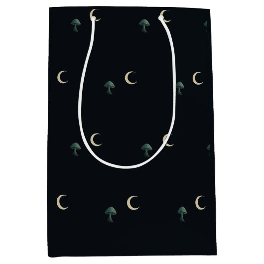 Maanverlichte Masquerade Elegante Halloween Medium Cadeauzakje (Voorkant)