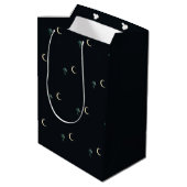 Maanverlichte Masquerade Elegante Halloween Medium Cadeauzakje (Achterkant Gekanteld)