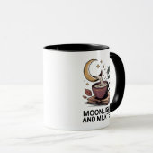 maanverlichte melkthee halve maan mok (Voorkant rechts)