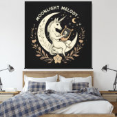 Maanverlichte Melodie Canvas Afdruk (Insitu (Slaapkamer))