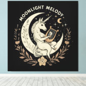 Maanverlichte Melodie Canvas Afdruk (Insitu (Houten vloer))