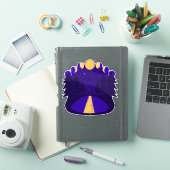 Maanverlichte middernacht sticker (iPad Cover)
