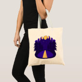 Maanverlichte Middernacht Tote Bag (Voorkant (product))