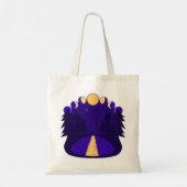 Maanverlichte Middernacht Tote Bag (Achterkant)