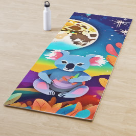 Maanverlichte nacht van de koala yogamat