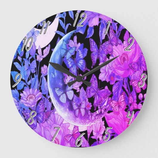 Maanverlichte Nachtwandklok – Hemelse Home Decor Grote Klok (Voorkant)