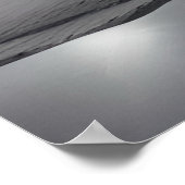 Maanverlichte Ocean Serenity: Kustpier bij nacht Poster (Hoek)