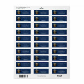 Maanverlichte Opstijging | Boom des Levens-ontwerp Etiket (Full Sheet)