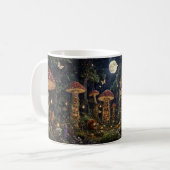 Maanverlichte Paddenstoelenbibliotheek Fantasie Ku Koffiemok (Voorkant links)