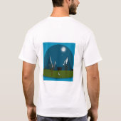 Maanverlichte pieken. t-shirt (Achterkant)