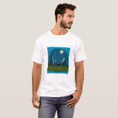 Maanverlichte pieken. t-shirt (Voorkant volledig)