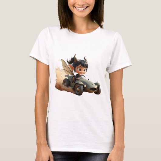 Maanverlichte Pixie van de Zwervende Duinen. T-shirt (Voorkant)