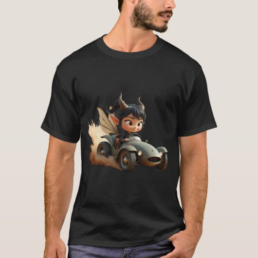 Maanverlichte Pixie van de Zwervende Duinen.  T-shirt (Voorkant)