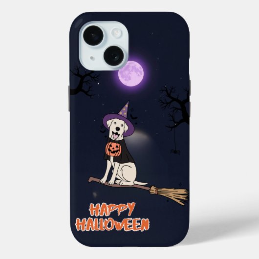 Maanverlichte Pup - Halloween Hond in Heksenhoed Case-Mate iPhone Case (Achterkant)