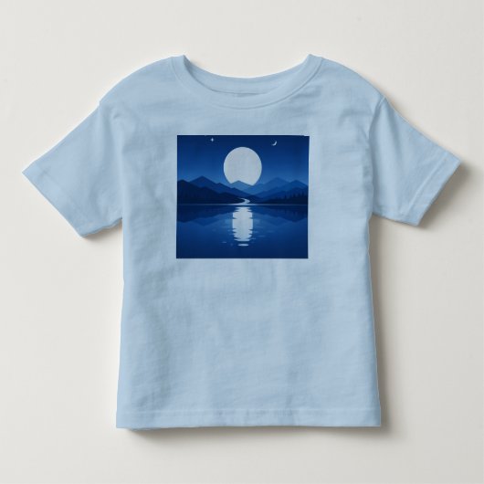 Maanverlichte reflecties kinder shirts (Voorkant)