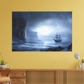 Maanverlichte reuzen: Antarctische ankerplaats Canvas Afdruk (Insitu (Woonkamer))