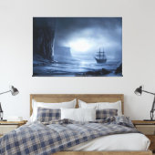 Maanverlichte reuzen: Antarctische ankerplaats Canvas Afdruk (Insitu (Slaapkamer))
