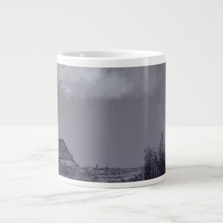 Maanverlichte Rieten Cottage Fantasie Nachtelijke  Grote Koffiekop