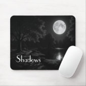Maanverlichte rimpelingen in de Grove Mousepad Muismat (Met muis)
