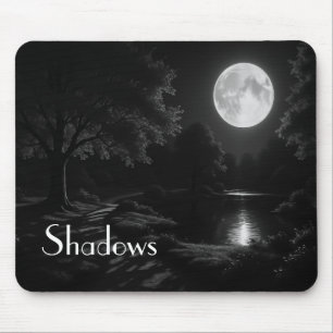 Maanverlichte rimpelingen in de Grove Mousepad Muismat