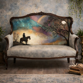 Maanverlichte Ruiter Decoupage Tissuepapier