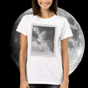 Maanverlichte rust t-shirt