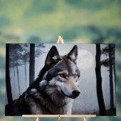 Maanverlichte schildwacht acryl bord (Neutraal)