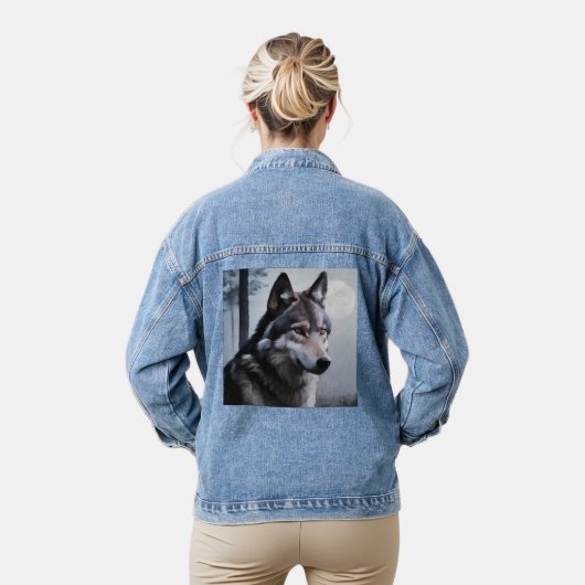 Maanverlichte Schildwacht Denim Jacket (Model)