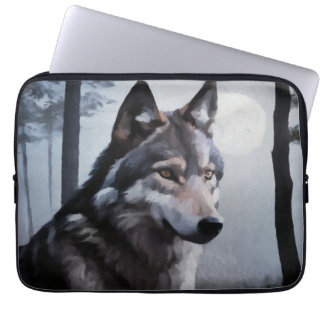 Maanverlichte schildwacht laptop sleeve