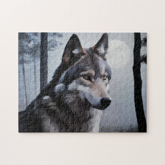 Maanverlichte schildwacht legpuzzel (Horizontaal)