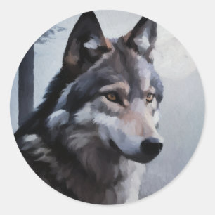Maanverlichte Schildwacht Ronde Sticker