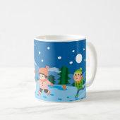Maanverlichte Sneeuwpret Koffiemok (Voorkant rechts)