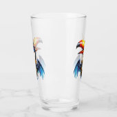 Maanverlichte Steampunk Toekan. Glas (Links)