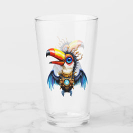 Maanverlichte Steampunk Toekan. Glas