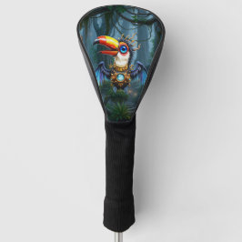 Maanverlichte Steampunk Toekan. Golfheadcover