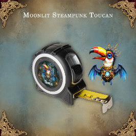 Maanverlichte Steampunk Toekan. Rolmaat