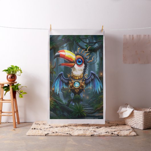Maanverlichte Steampunk Toekan. Stof (Voorbeeld)
