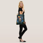 Maanverlichte Steampunk Toekan. Tote Bag (Op model)
