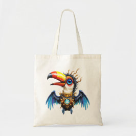 Maanverlichte Steampunk Toekan. Tote Bag