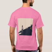 Maanverlichte stille wandeling. t-shirt (Achterkant)