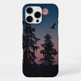 Maanverlichte telefoonhoesje voor bos — Nachthemel iPhone 16 Pro Max Hoesje