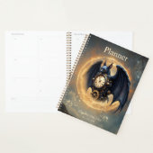 Maanverlichte Tijdsopnemer – Steampunk Vleermuis Planner (Display)