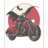 Maanverlichte Vampierrit Sticker (Voorkant)