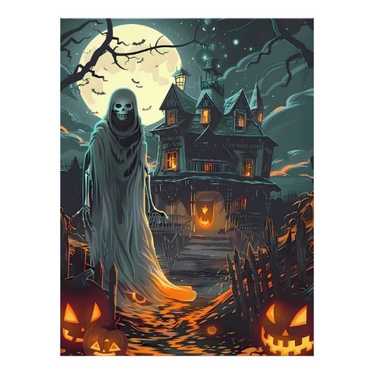 Maanverlichte Verschrikking – Spook van het Geheim Foto Afdruk (Voorkant)