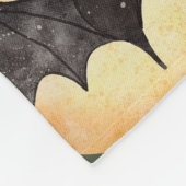 Maanverlichte vleermuissilhouetten fleece deken (Hoek)