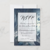 Maanverlichte vleugels en middernachtmagie RSVP kaartje (Voorkant)